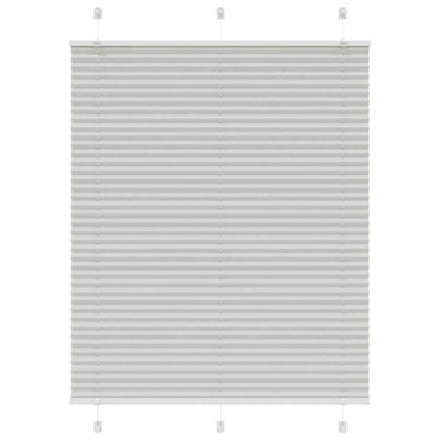 Berkfield Light/Grey Pleated Blind 105X100 Cm Fabric Width 104.4 Cm Polyester