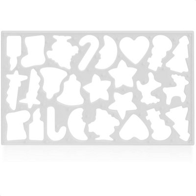 B&Q -  Christmas Themed Multi Cookie Cutting Template25 Shapes