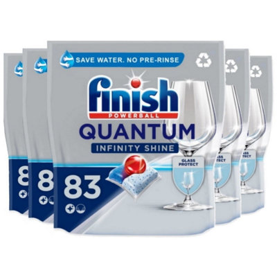 415 x Finish Quantum Infinity Shine Regular Dishwasher Tablets Bulk
