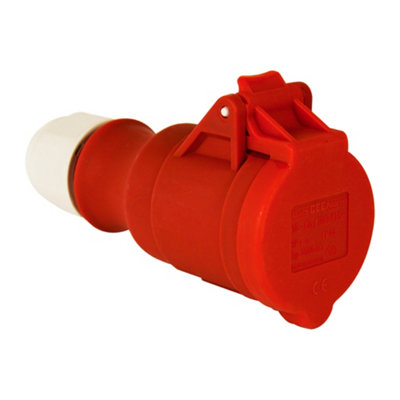 415V 32 Amp Red 5 Pin Socket ERP109 Pack of 1