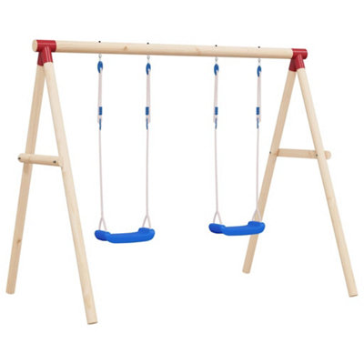 Berkfield Swing Seats With Ropes 2 Pcs Blue 37X15 Cm Polyethene