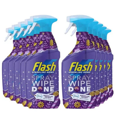 Flash Antibacterial Multi-Purpose Spray, Sugarplum Delight (10 X 800Ml) Size 10