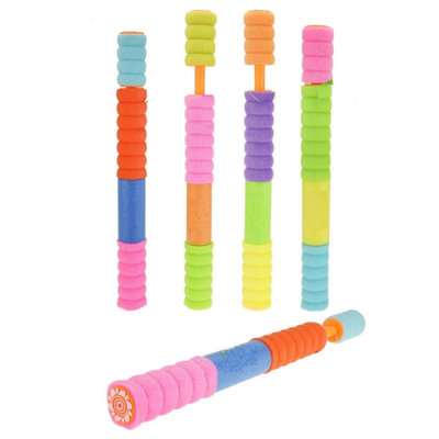 41CM Colourful Water Soaker Tube Style Toy for Kids - Lightweight Easy Pump Water Sprayer Toy for Outdoor Fun Summer Activities