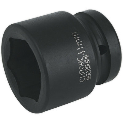 41mm Forged Chromoly Impact Socket - 1 Inch Drive for Heavy-Duty Wrenching