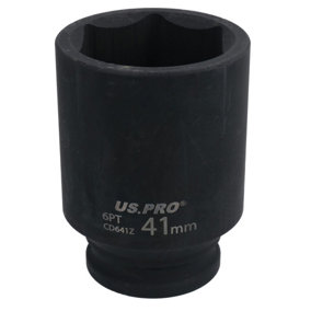 41mm Metric MM Thin Walled Rear Hub Nut Socket 6 Point Single-Hex 1/2in Drive