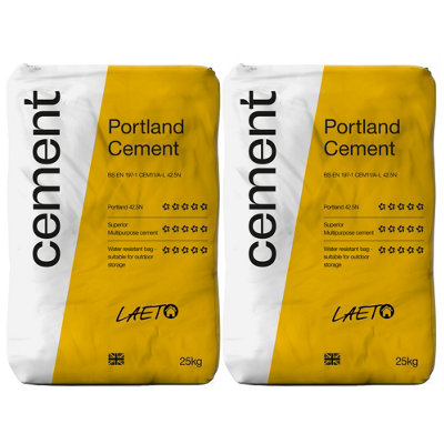 42.5N Multi Purpose Portland Cement x2 25kg Bags by Laeto Build It