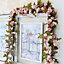 42 Heads Artificial Hanging Flowers Silk Garland for Party Garden Home Decor