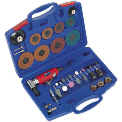 42 PACK AIR Angle Die Grinding / Sanding Kit & Case 50 & 75mm