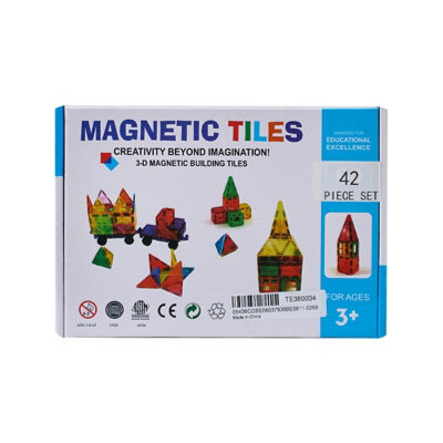 42 Piece Magnetic Tiles Building Set Educational Toys For Your Kids
