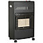 4200W Ceramic Cabinet Gas Heater - 3 Heat Settings - Hose & Regulator -