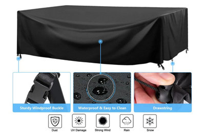 420D Oxford Fabric Waterproof Furniture Cover 270x180x89CM - 4