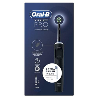Oral-B: Vitality Pro Deep Clean Edition. Black. One brush head. Box opened/worn. - Image 52