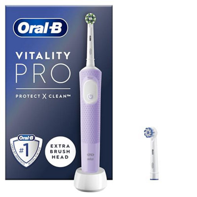 Oral B Oral-B Vitality Cross Action Electric Toothbrush, 310g in Clear - Image 42