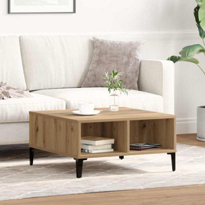 Berkfield Coffee Table Artisan Oak 60X60X30 Cm Engineered Wood from B&Q