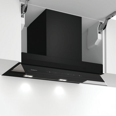 Neff N70 D65Xam2S0B Glass Integrated Cooker Hood (W)60CmBlack from B&Q