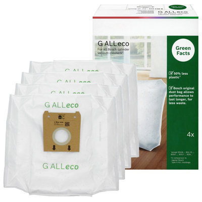Reliapart Bosch Bbzgalleco G All Eco Sms Microfibre Vacuum Bags 4 Pack For Cylinder Models from B&Q