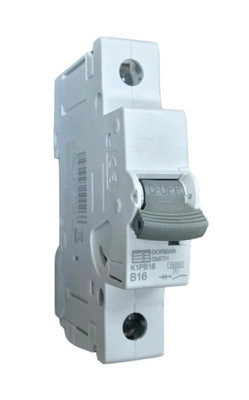 Dorman Smith K1Pb16 Miniature Circuit Breaker Mcb Sp Type B 10Ka 16 Amp from B&Q