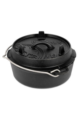 Petromax 1.6L Premium Cast Iron Dutch Oven from B&Q