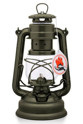 Feuerhand Hurricane Lantern Baby Special 276Olive from B&Q