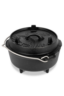 Petromax 1.6L Premium Cast Iron Dutch Oven With Legs from B&Q