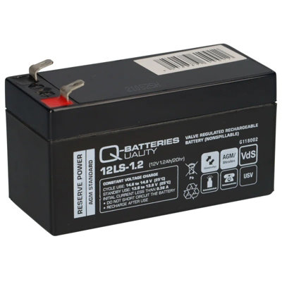 Q-Batteries 12Ls-1.2 12V 1.2Ah Lead-Fleece Battery Agm Vrla With Vds from B&Q