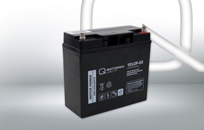 B&Q -  12Lcp-23 12V 23Ah Deep Cycle Vrla Agm Battery With Screw Terminal