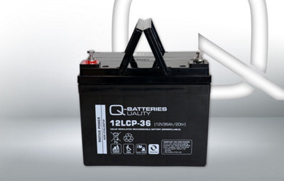 B&Q -  12Lcp-36 12V 36Ah Lead Acid Battery Cycle Type Agm Deep Cycle Vrla