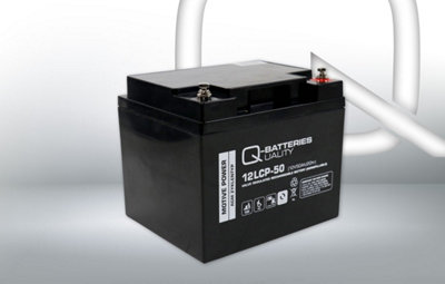 B&Q -  12Lcp-50 12V 50Ah Lead Acid Battery Cycle Type Agm Deep Cycle Vrla