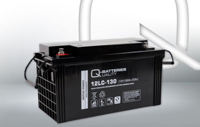B&Q -  12Lc-130 12V 128Ah Lead Acid Battery Cycle Type Agm Deep Cycle Vrla