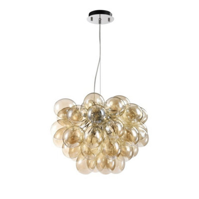 Luminosa Lighting Luminosa Balbo Ceiling Pendant Lamp Nickel8 LightG9 from B&Q
