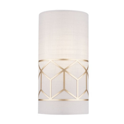 B&Q -  Luminosa Messina Flush Wall Lamp Gold1 LightE14
