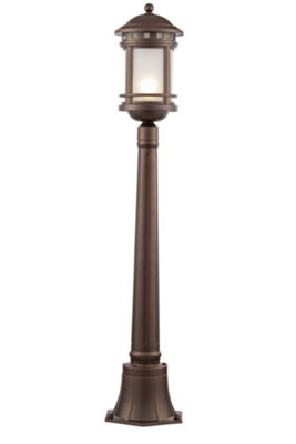 B&Q -  Luminosa Outdoor Salamanca Brown Bollard Landscape Light Ip44