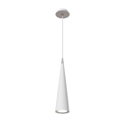 B&Q -  Luminosa Nevill Slim Ceiling Pendant Lamp White1 LightGu10