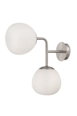 Luminosa Lighting Luminosa Erich Wall Lamp Nickel2 LightE14 from B&Q