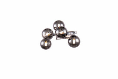 B&Q -  Luminosa Dallas Wall Lamp Chrome5 LightG9
