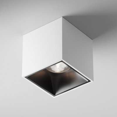 Luminosa Lighting Luminosa Maytoni Alfa Led Square Surface Mounted Downlight White900Lm4000K from B&Q