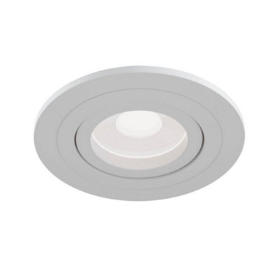 B&Q -  Luminosa Atom Recessed Downlight White1 LightGu10