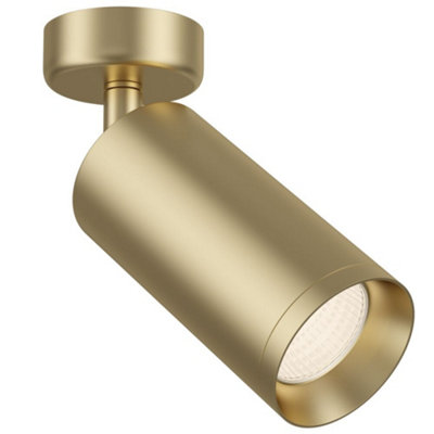 B&Q -  Luminosa Technical Focus Matt Gold Spotlight Ceiling Lamp
