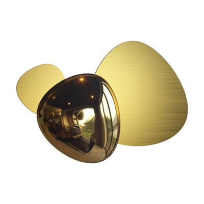 B&Q -  Luminosa Jack-Stone Modern Integrated Led Wall Lamp Gold3000K