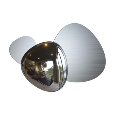 B&Q -  Luminosa Jack-Stone Modern Integrated Led Wall Lamp Nickel3000K