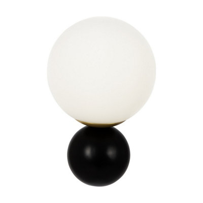 Luminosa Lighting Luminosa Nostalgia Modern Wall Lamp Matt GoldGlass Shade
