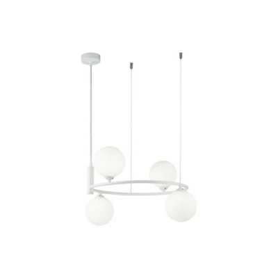 Luminosa Lighting Luminosa Ring Ceiling Pendant Lamp White4 LightG9 from B&Q
