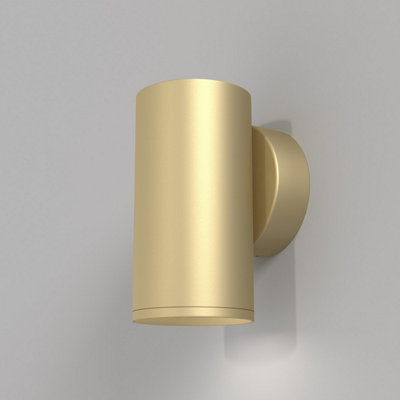 B&Q -  Luminosa Maytoni Focus S Flush Wall Lamp Matt Gold Gu10