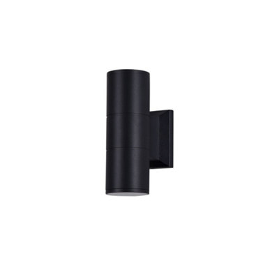 B&Q -  Luminosa Bowery Wall Lamp Black2 Light Ip54Gu10