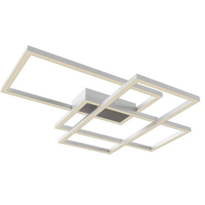 Luminosa Lighting Luminosa Line Integrated Led Square Ceiling Lamp White from B&Q