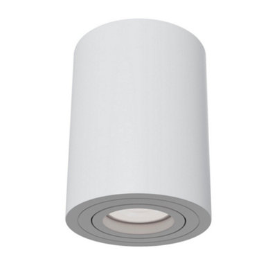Luminosa Lighting Luminosa Alfa Surface Mounted Ceiling Downlight White1 LightGu10 from B&Q