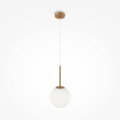 Luminosa Lighting Luminosa Maytoni Basic Form Large Modern Globe Pendant Ceiling Light Gold E14 from B&Q