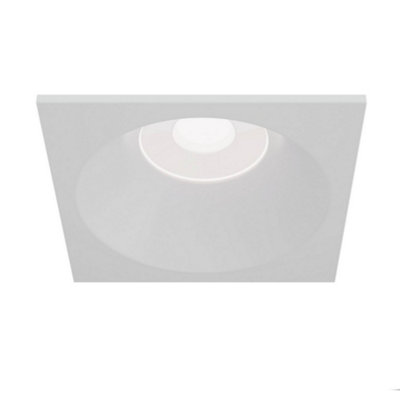 B&Q -  Luminosa Zoom Recessed Square Downlight White1 Light Ip65Gu10