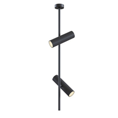 B&Q -  Luminosa Elti Ceiling Spotlight Pendant Lamp Black2 LightGu10