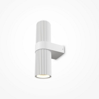 Luminosa Lighting Luminosa Dynamics Modern Up & Down Wall Lamp White 2Xgu10 from B&Q